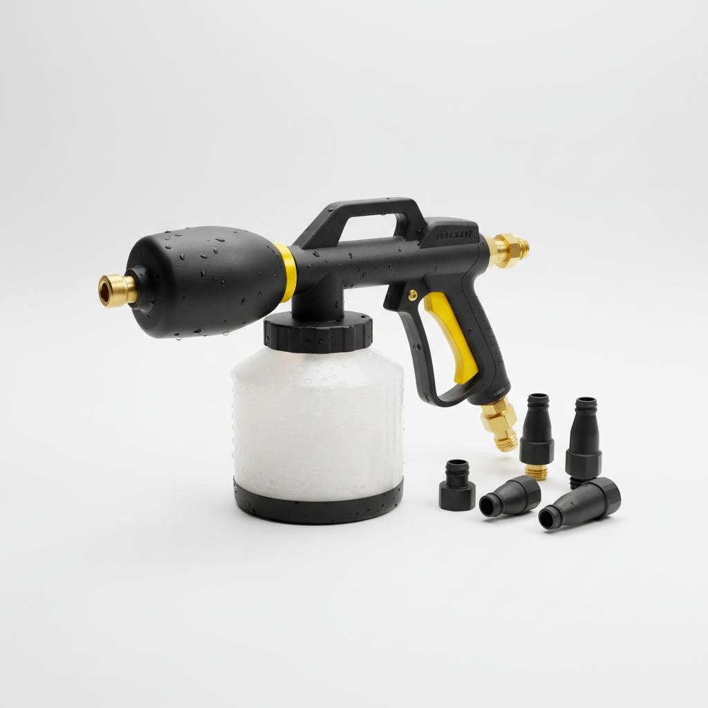 Professional foam cannon car wash kit black and yellow