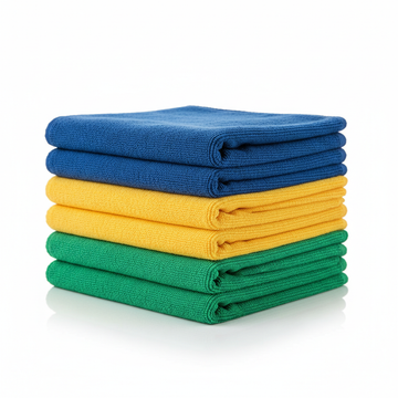 12-pack car detailing microfiber towel set assorted colors